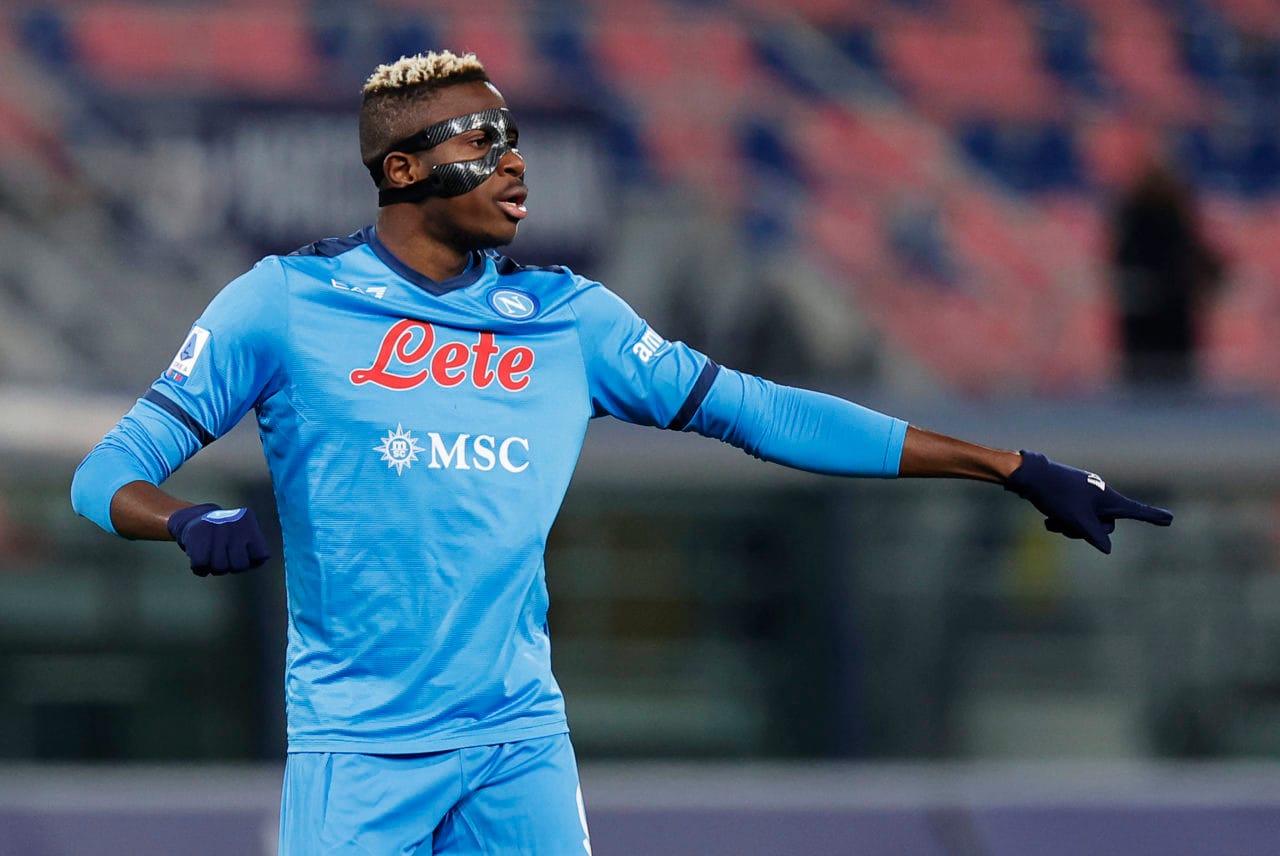 Victor Osimhen gets new, lighter protective mask - Sportsnow.com.ng